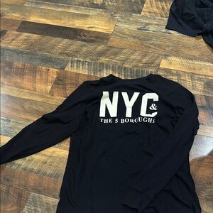 Black NYC Graphic Long Sleeve Shirt